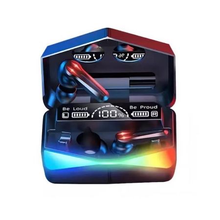 Audífonos Bluetooth Gamer Con Luces M28 Con Micrófono Powerbank