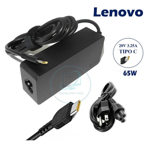 Cargador Lenovo tipo C 65W 20V 3.25A