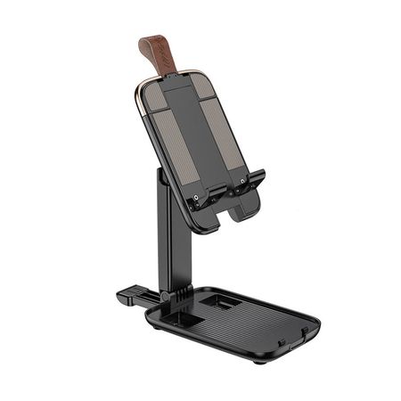 Soporte para celular y tablet Plegable Hoco S28 Negro De Alta Calidad y Durabilidad