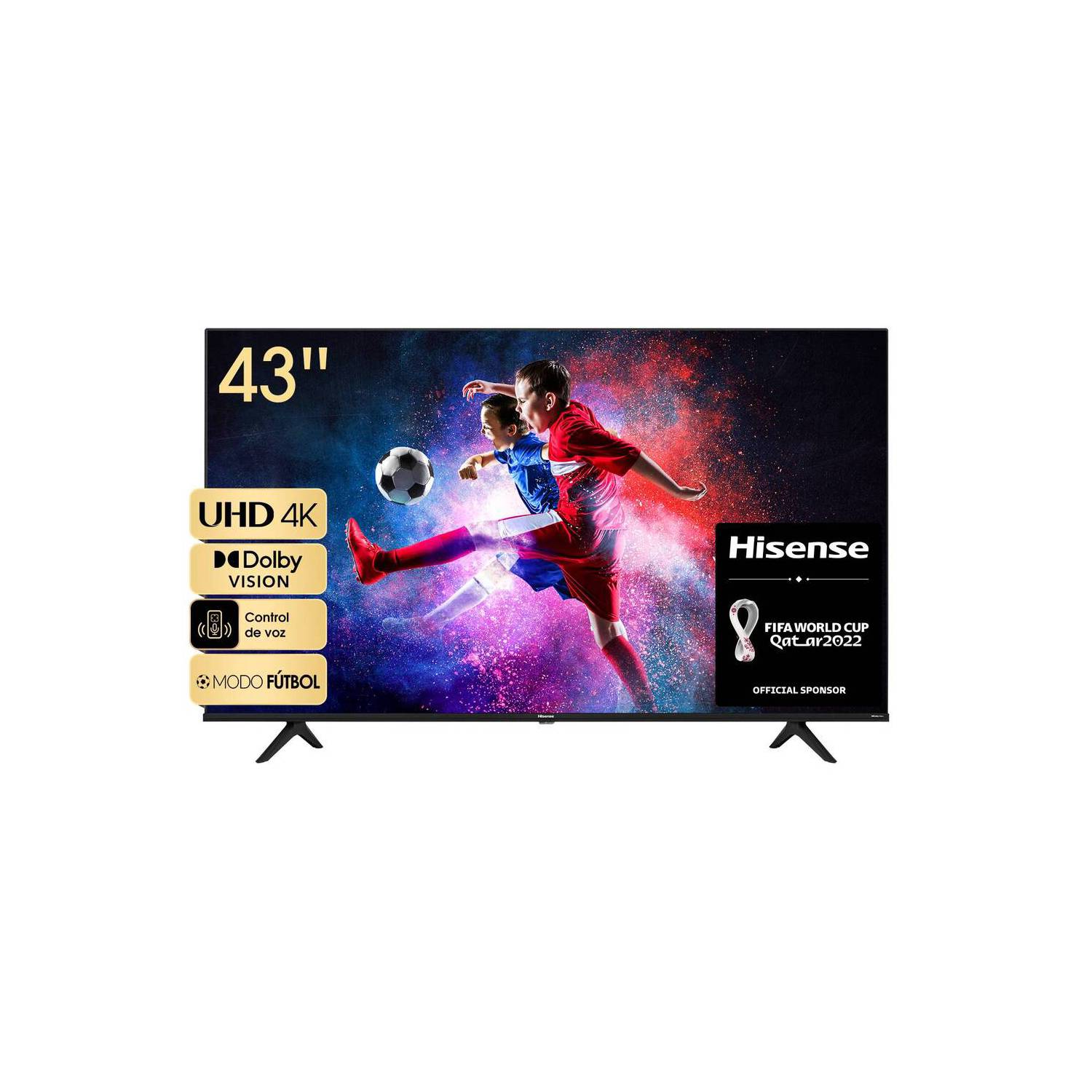 Televisor Hisense Led 43"  UHD  4K Smart VIDAA 43A6H