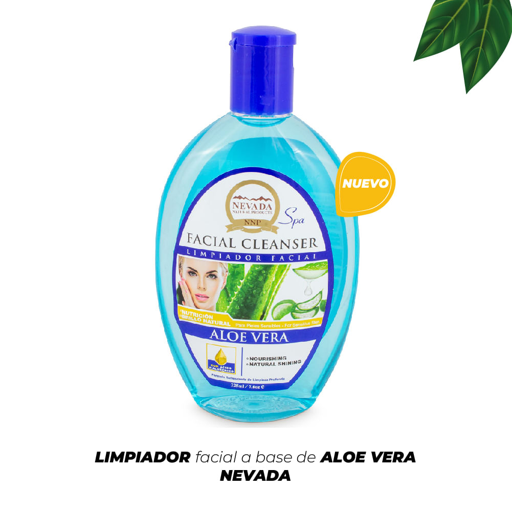 Limpiador Facial Tónico de Aloe Vera