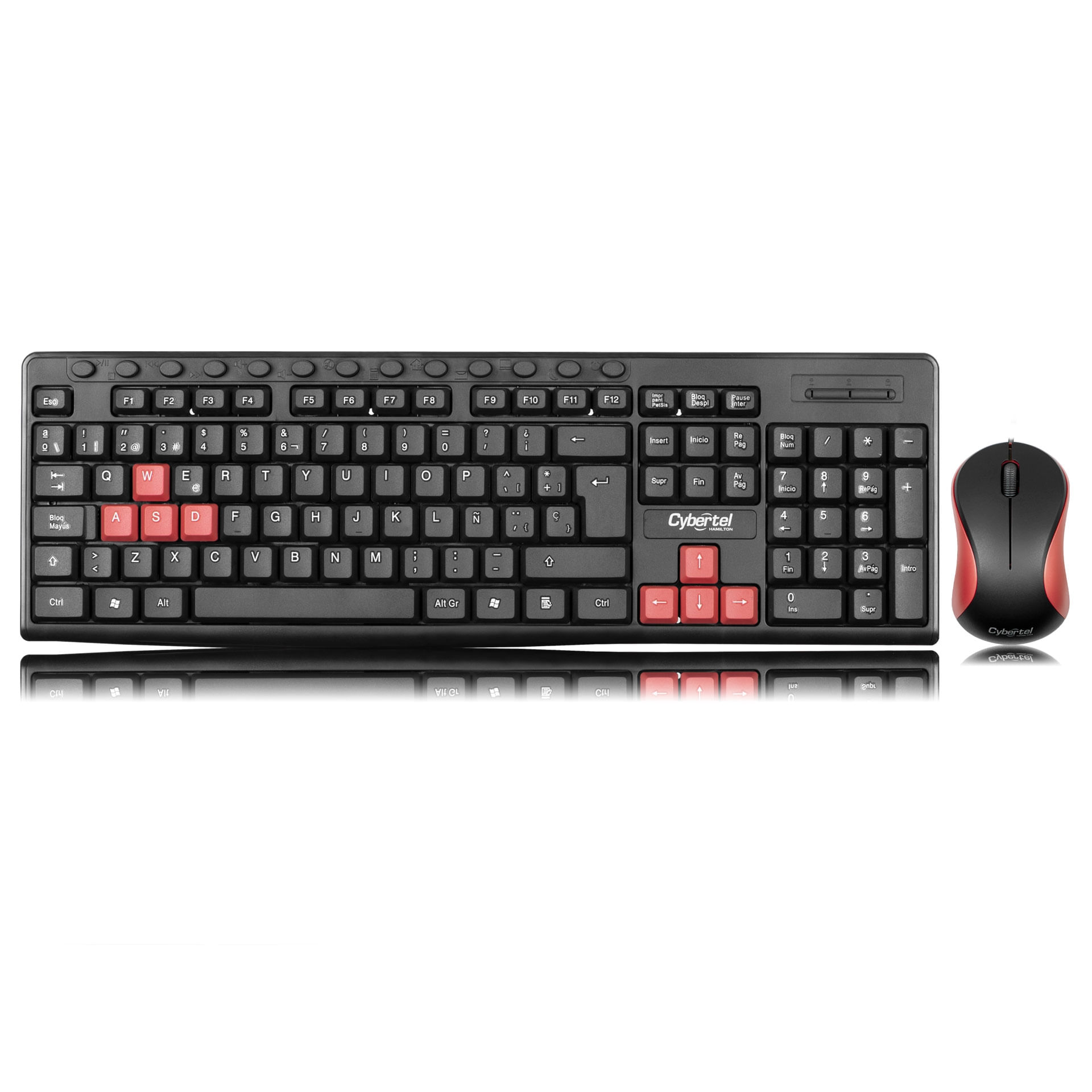 Kit Teclado + Mouse Usb Cybertel Hamilton T109