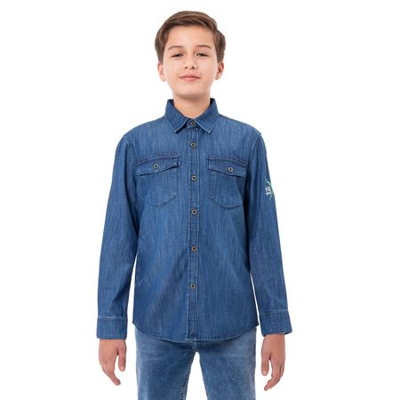 Camisa Moda Denim Niño Maximilian Cristal 10