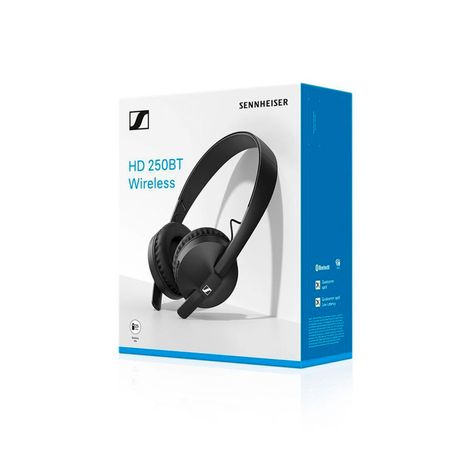 Audifono C/Microft Sennheiser Hd 250 Bt Wireless Negro