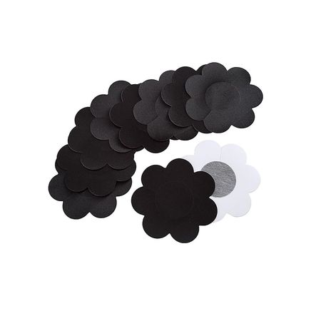 Cubre Pezon Descartable - 10 Unids - Negro - Flor Cubre Pezon Descartable - 10 Unids - Negro - Petalos