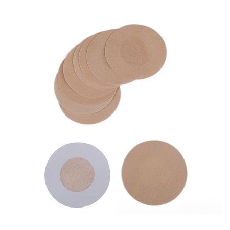 Cubre Pezon Descartable - 10 Unids - Beige - Redondo