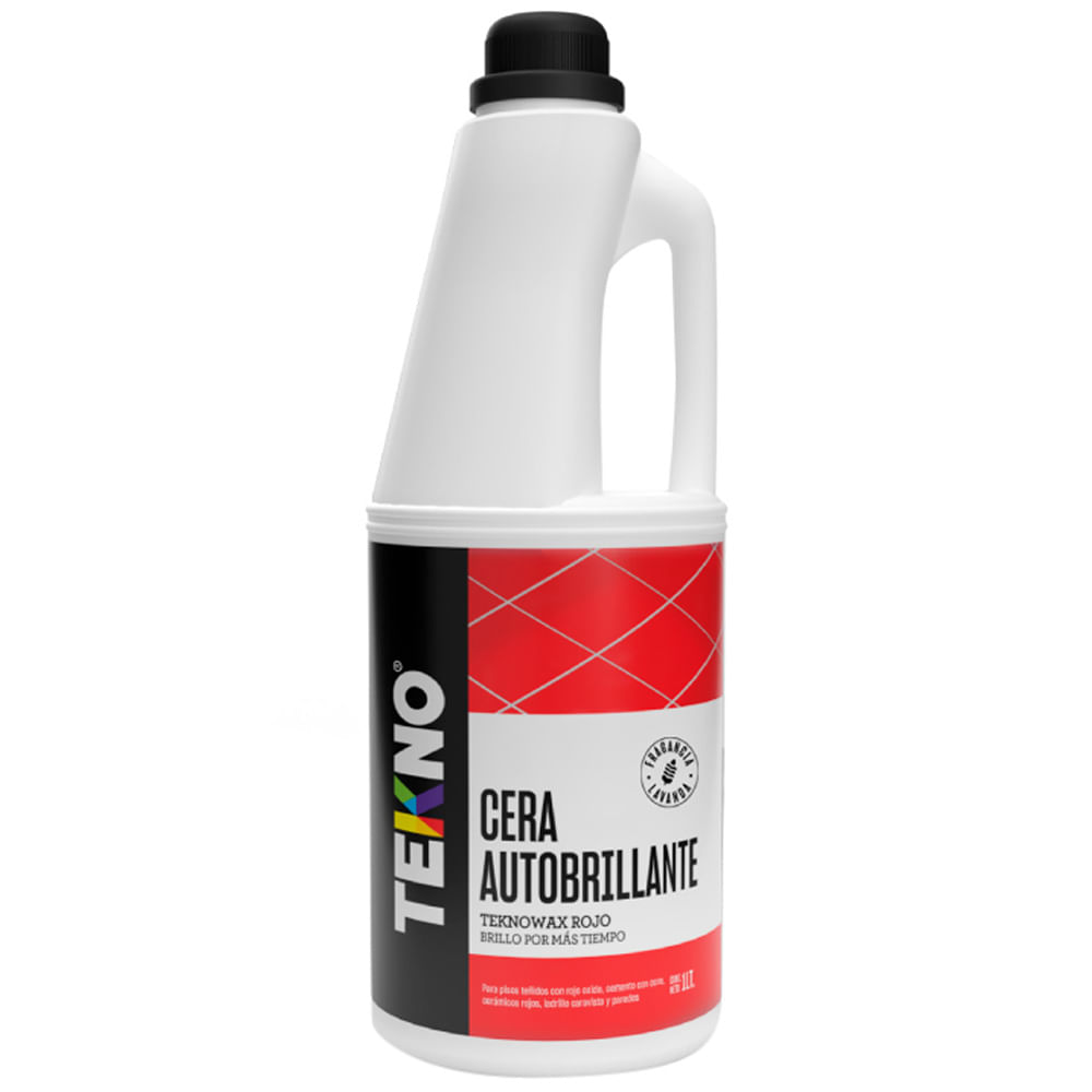 Cera Líquida Autobrillante TEKNO Roja Galonera 1L