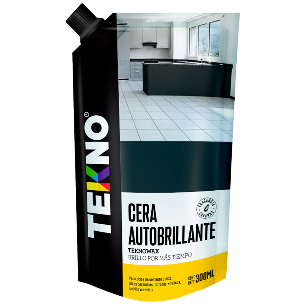 Cera líquida autobrillante TEKNO Negra Doypack 300ml