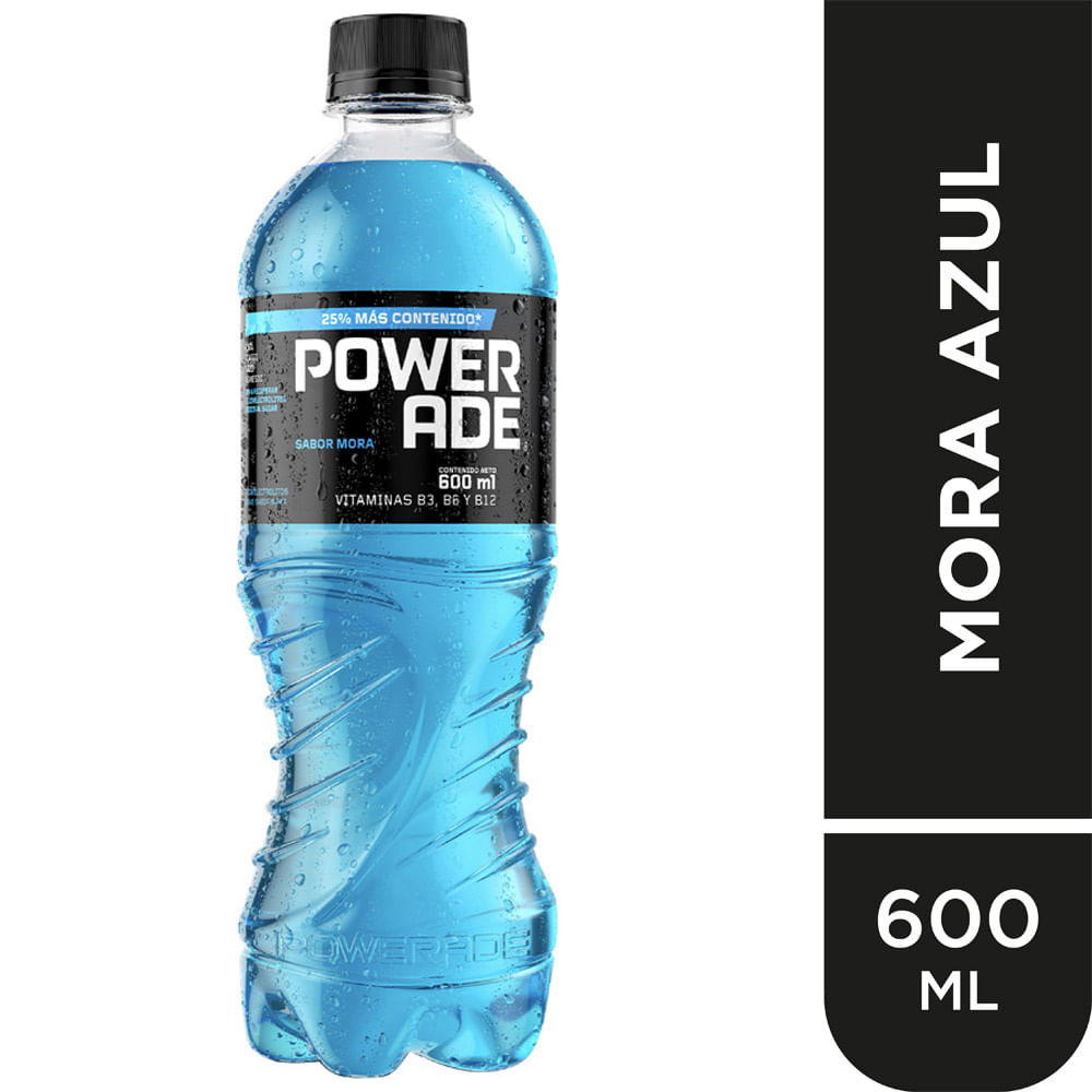 Bebida Rehidratante POWERADE Sabor a Mora Botella 600ml