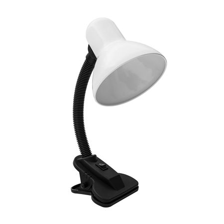 Lámpara de escritorio Clip Blanca E27