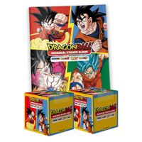 Album Dragon Ball Universal Panini Tapa Blanda y 2 Cajitas de 100 Sobres