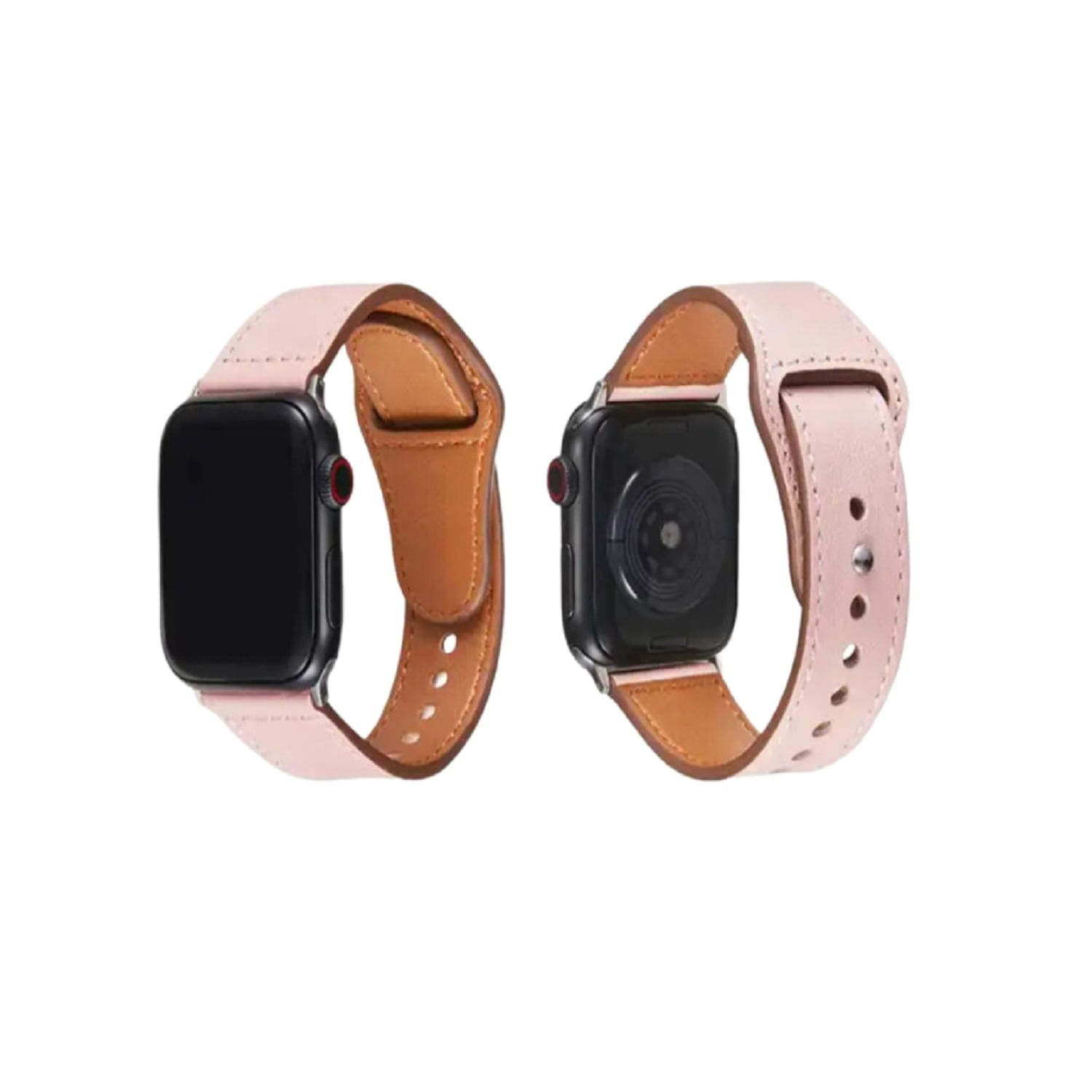 Correa Cuero para Apple Watch Rosado 42/44/45/49mm