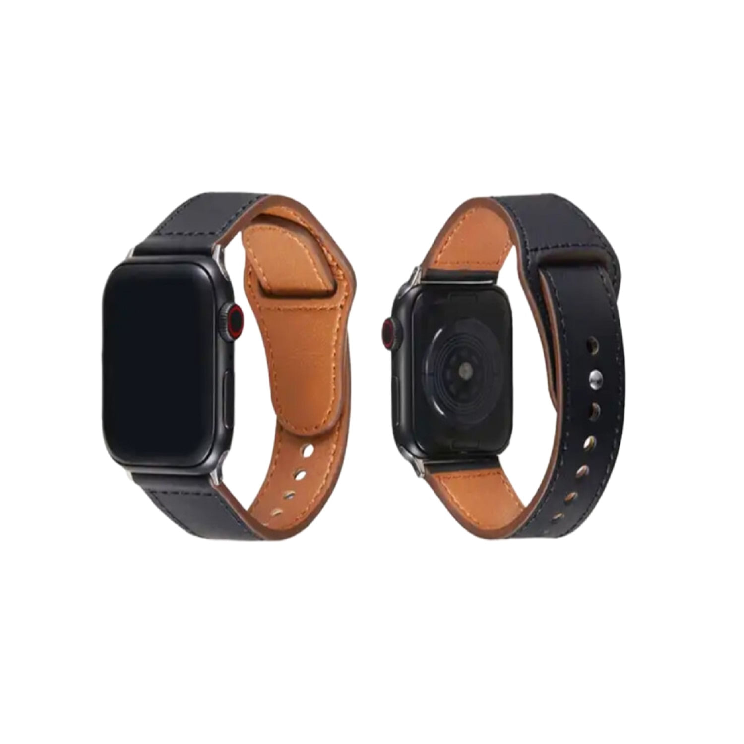 Correa Cuero para Apple Watch Negro 42/44/45/49mm