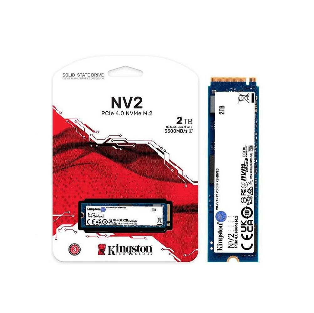 Ssd Kingston 2tb Nv2 Pcie 4.0 Nvme M.2