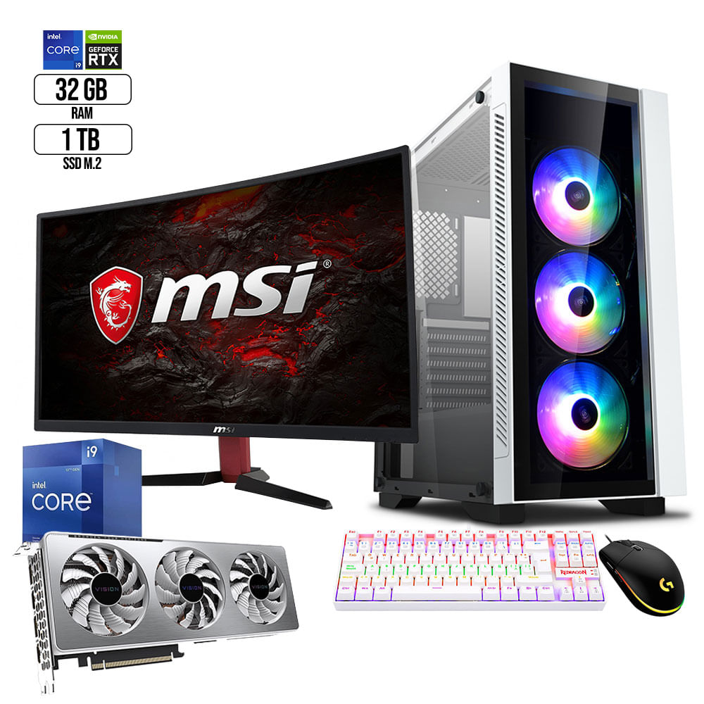 Pc SuperGamer Corei9 12va Monitor 27 144hz Video Rtx3060ti 8gb Ram 32 Ssd 1tb