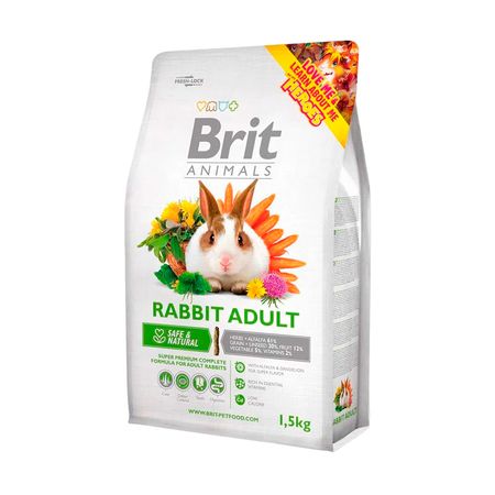 Comida Para Conejo Adulto Brit Animals Rabbit Adult 1.5 Kg