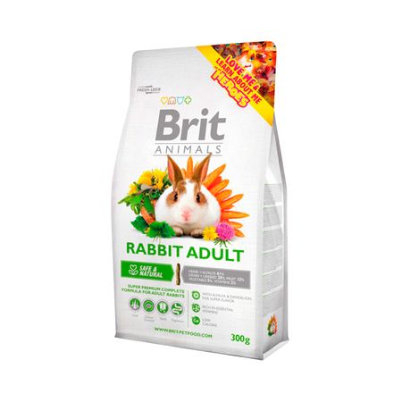 Comida Para Conejo Adulto Brit Animals Rabbit Adult 300 Gr
