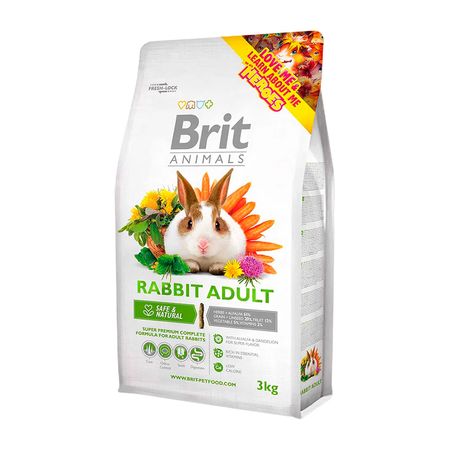 Comida Para Conejo Adulto Brit Animals Rabbit Adult 3 Kg