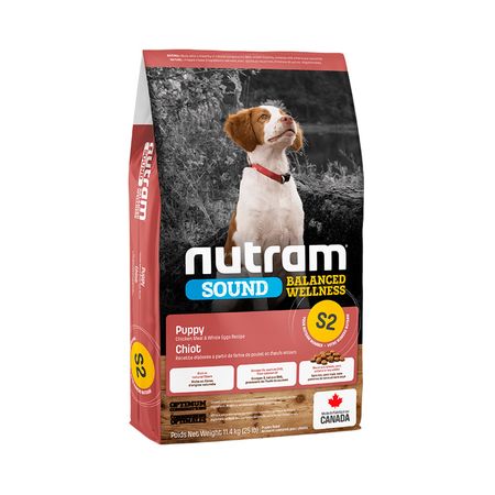 Comida Perro Cachorro Nutram S2 Pollo Y Huevo 11.4 Kg