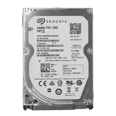 Reacondicionado Disco duro HDD Seagate 500GB para laptop