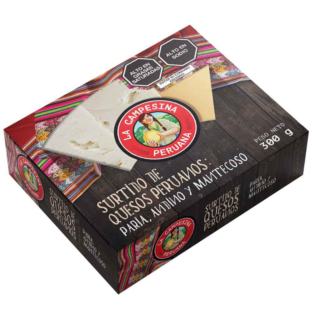 Pack Surtido de Quesos Regionales LA CAMPESINA PERUANA 300G