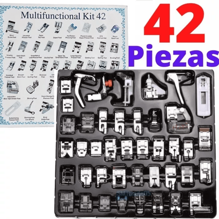 Prensatelas de 42 Piezas Universales Brother Singer Janome