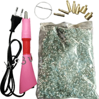 Aplicador Hotfix de Pedrería Strass Lujo Más Una Bolsa de Stras Diamante