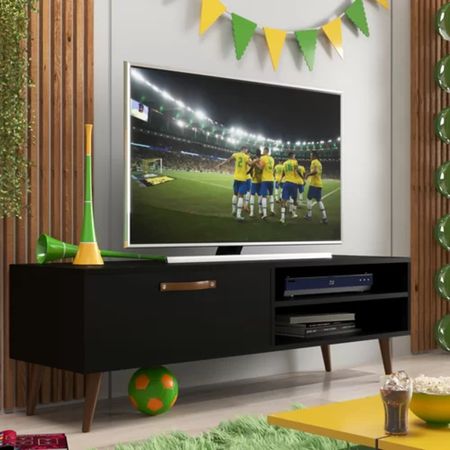 Mesa para TV práctica 1 cajon Xanadú color Negro TU MESITA