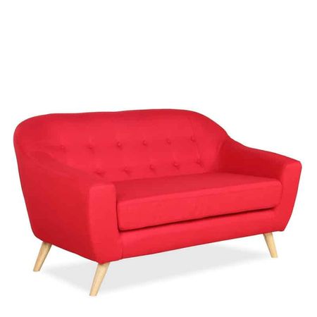 Sofa 2 Cuerpos Autty Rojo Hys