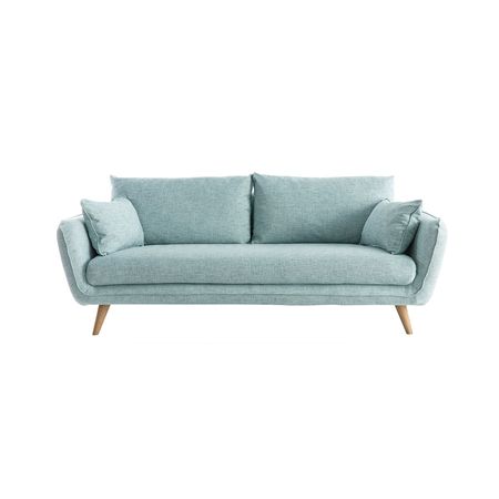 Sofa 3 Cuerpos Tauro Azul Acero Hys