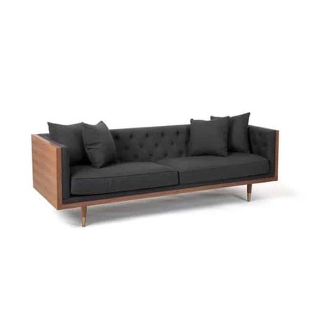 Sofa 3 Cuerpo Uriel Gris Oscuro Hys