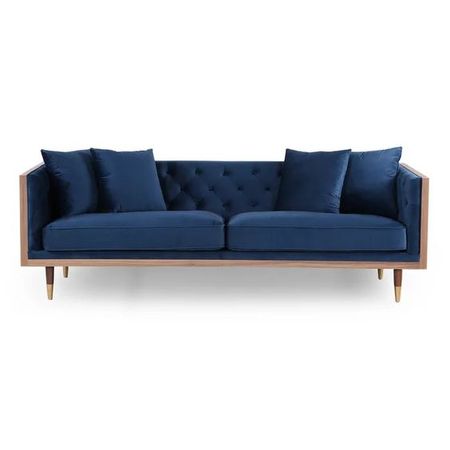 Sofa 3 Cuerpo Uriel Azul Acero Hys