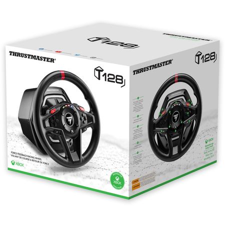 Set de Volante Y Pedales Thrustmaster T128 para Xbox Series X--S Y Pc