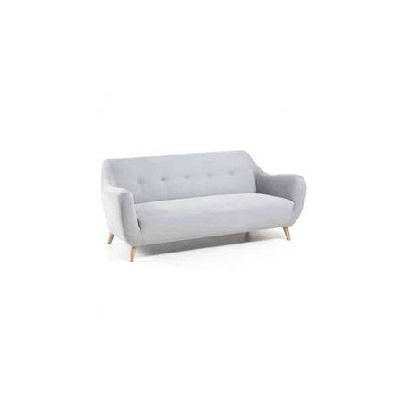 Sofa 2 Cuerpos Robi Pastel Gris Hys