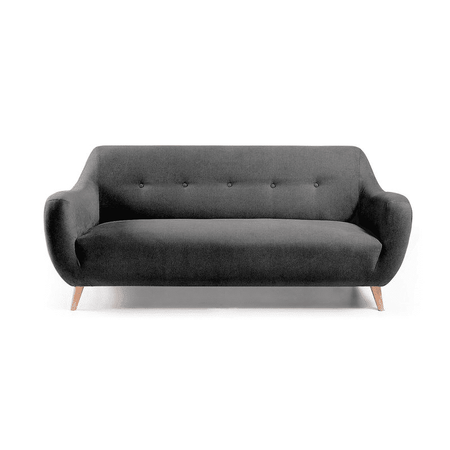 Sofa 2 Cuerpos Robi Gris Oscuro Hys