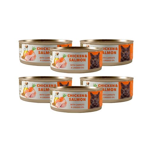 Comida Húmeda Gato Esterilizado Bravery Atún Y Zanahoria 70 Gr Pack 6 Un