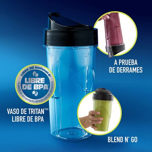 Licuadora personal Oster Xpert Series™ + 2 vasos Blend-N-Go BLSTXPN7002