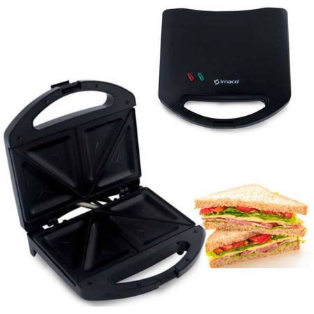 Sandwichera Maker 2 Panes Imaco Ist101N Negro