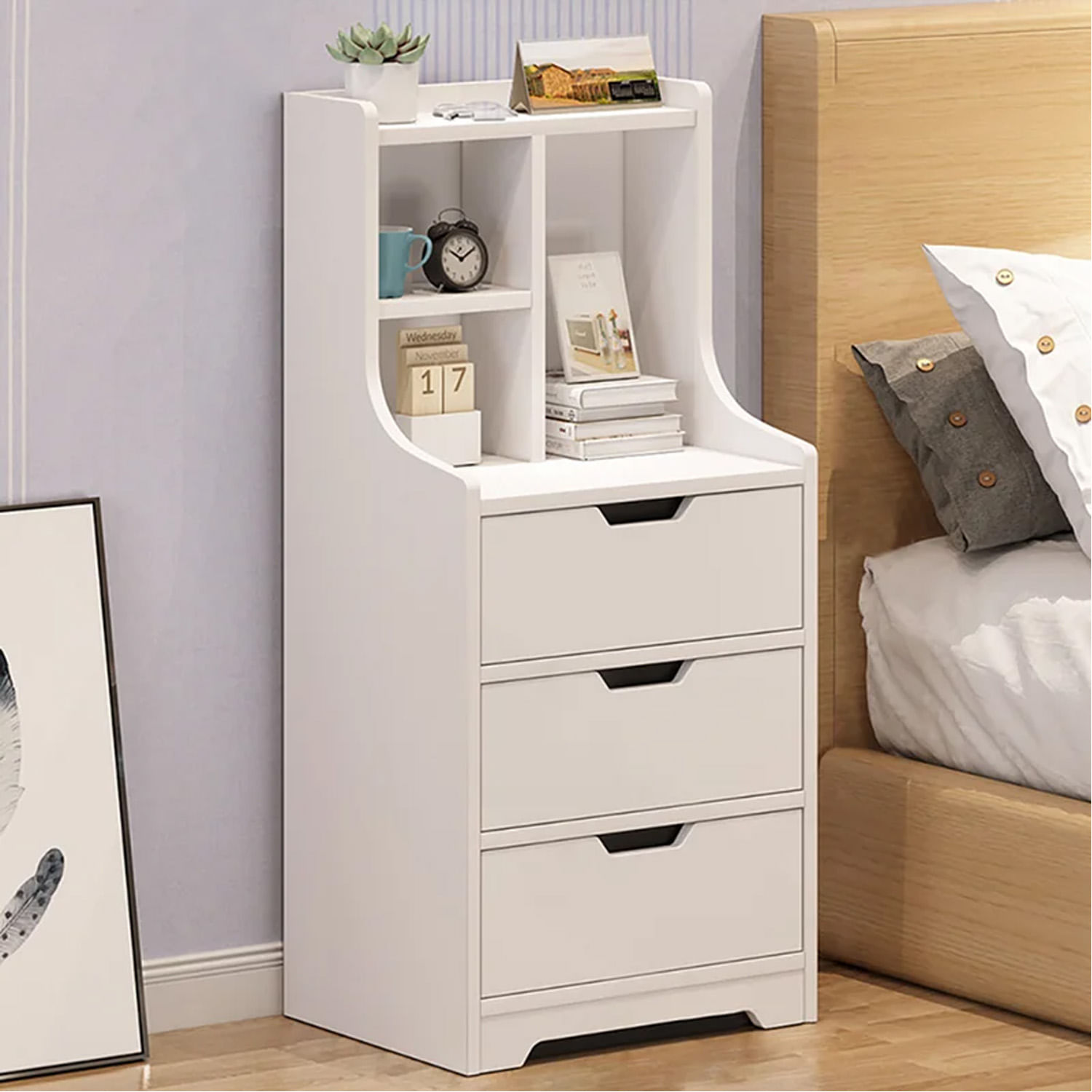 Velador Vintage Daniela Ventitas Home Blanco