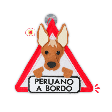 Colgante A Bordo Dog Lover Khurmi Peruano Camote Hecho a Mano