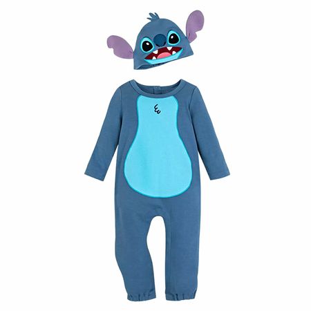 Disfraz Enterizo Disney Store Stitch Bebé Talla 9-12 meses Colo Azul
