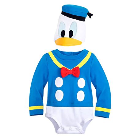 Disfraz Body Disney Store Pato Donald Bebé Talla 12-18 meses Color Azul
