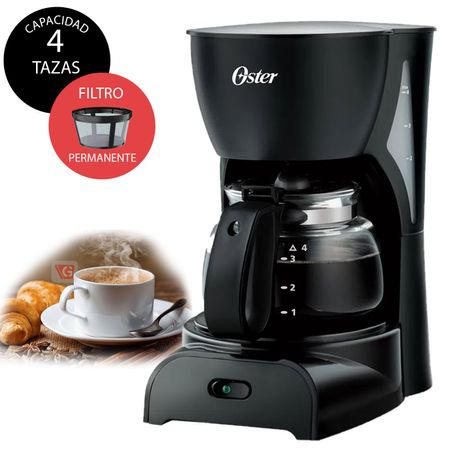 Cafetera de 4 Tazas Oster BVSTDCDR5B Negro