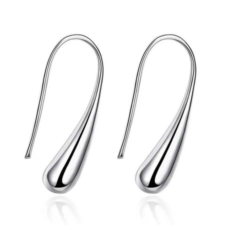 Aretes de Plata 925 para Mujer Mod Gota de Agua