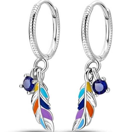 Aretes de Plata de Ley 925 Mod Hippie Two