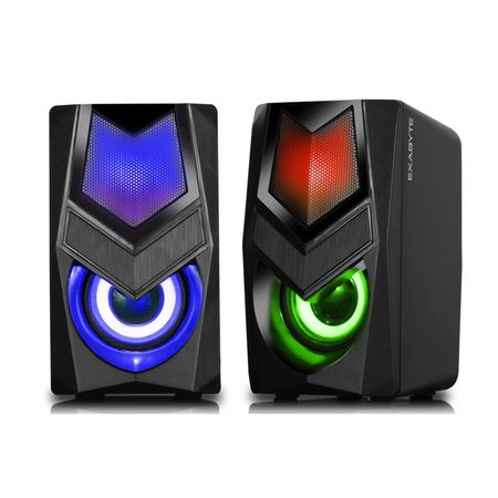 Parlante Mironics EXABYTE-MIC S322 gamer 2.0 iluminación LED RGB