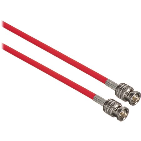 Cable Coaxial Hd Sdi Canare 20 L 3Cfw Rg59 con Conectores Bnc Macho Rojo