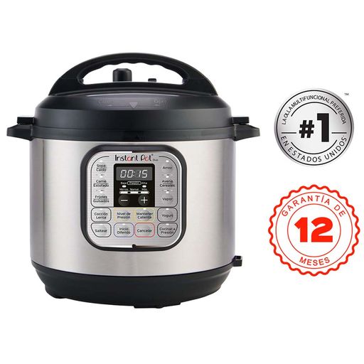 Olla Multifuncional INSTANT POT 3L Duo Mini Gris con Negro - Oechsle