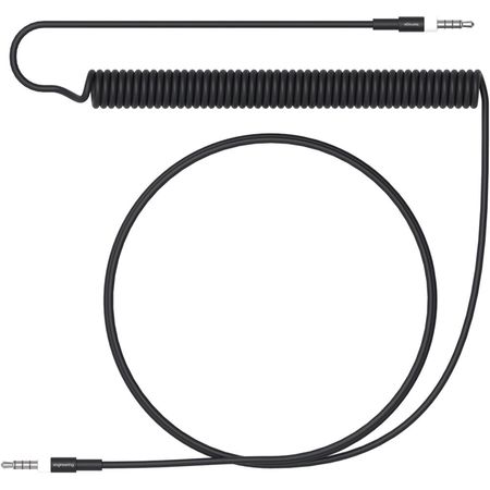 Cable de Audio Rizado Teenage Engineering 4 Pole 47.2 Negro