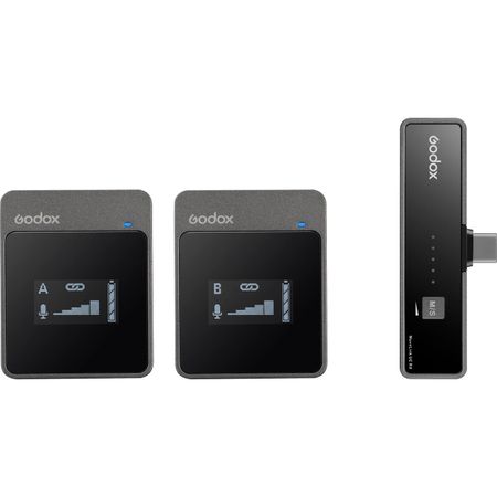 Sistema de Micrófono Inalámbrico Digital Compacto para Smartphones Y Tablets Godox Movelink Uc2 de 2